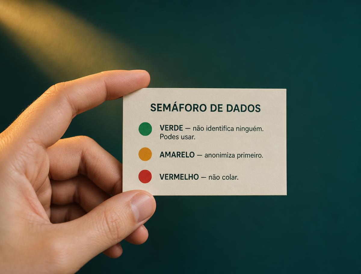 Cartão de bolso do Sistema do Semáforo de Dados